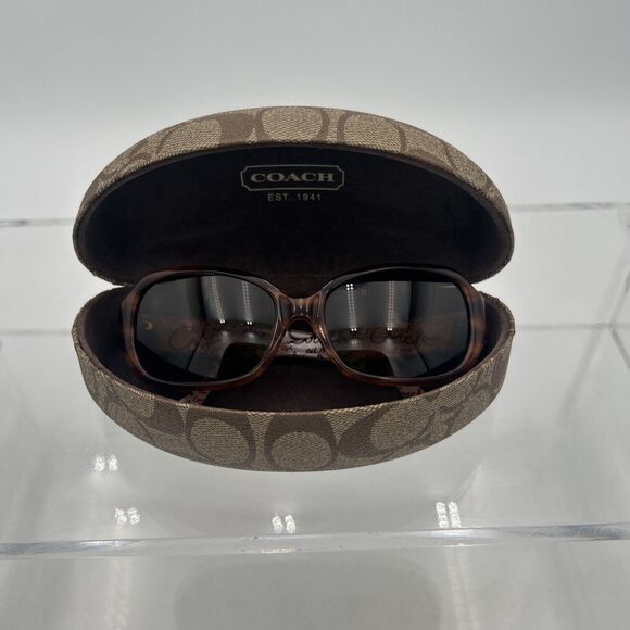 COACH “GEORGETTE” Sunglass Frame S497 55-17-135 Dark Brown Wrap G405👀⬇️+Case. - Picture 3 of 15